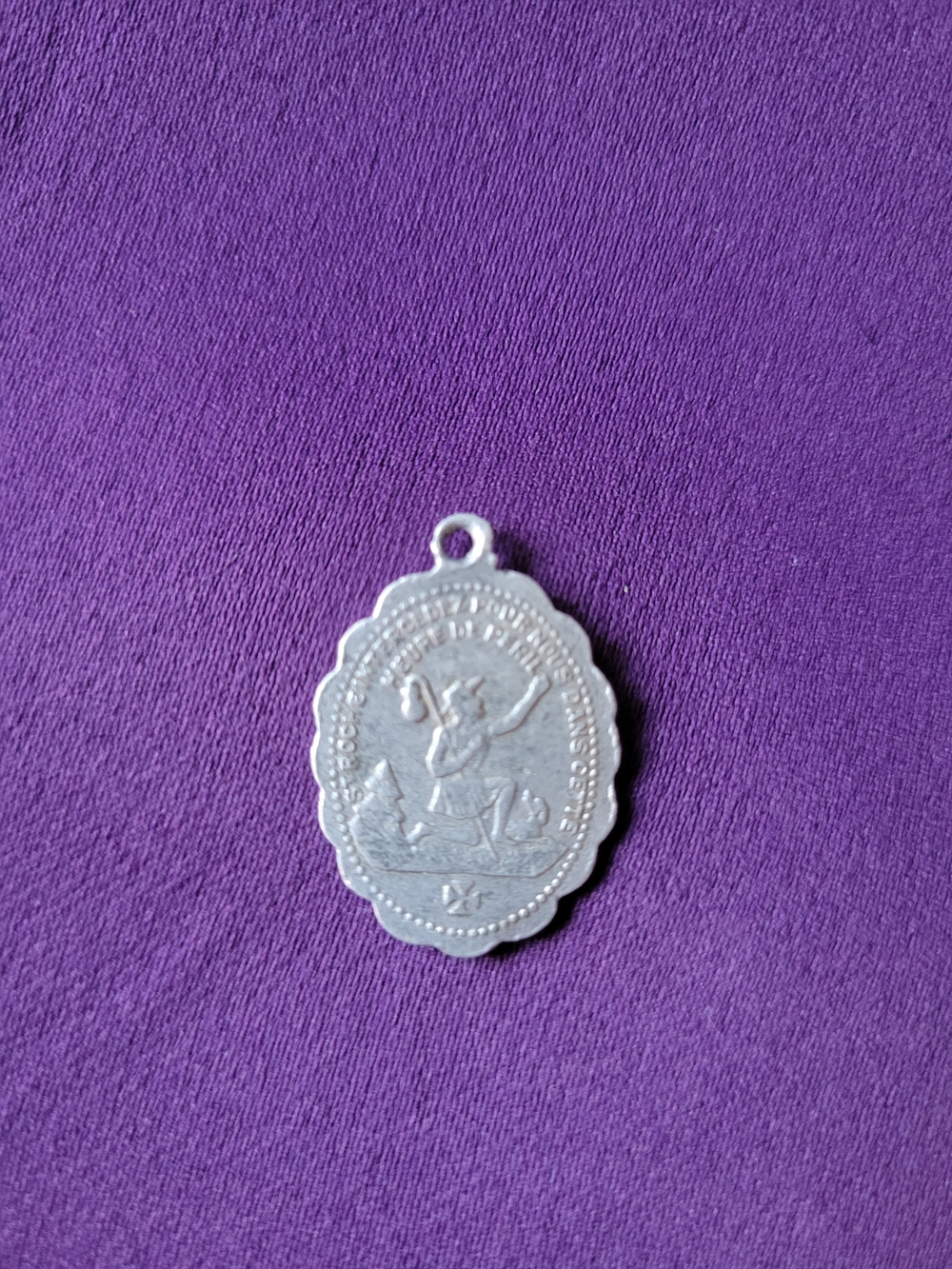 Silver PRAYER Medallion